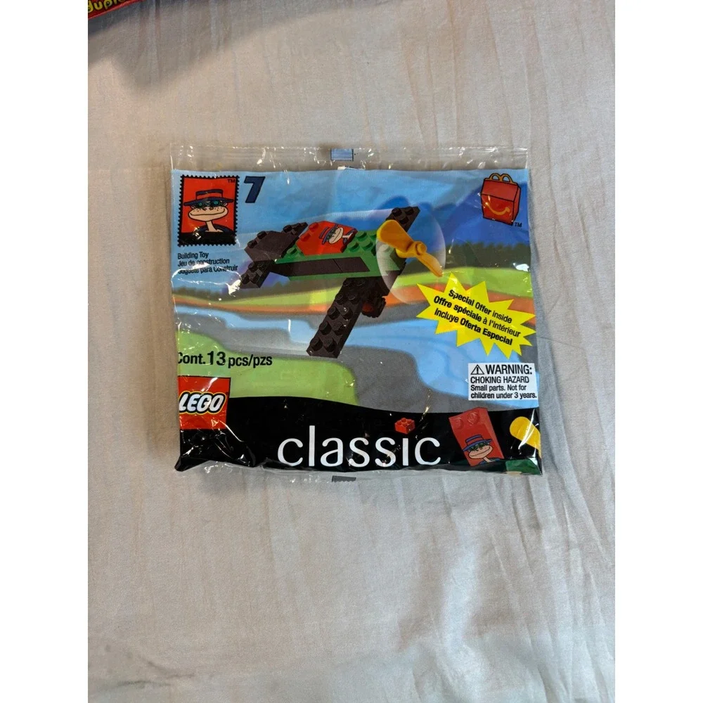 Vintage 1999 McDonalds Happy Meal LEGO Classic Set 1-7 Complete